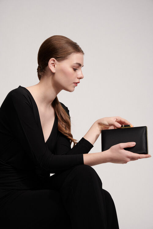 Luisa Spagnoli Ivy - Clutch in raso Grandi sconti