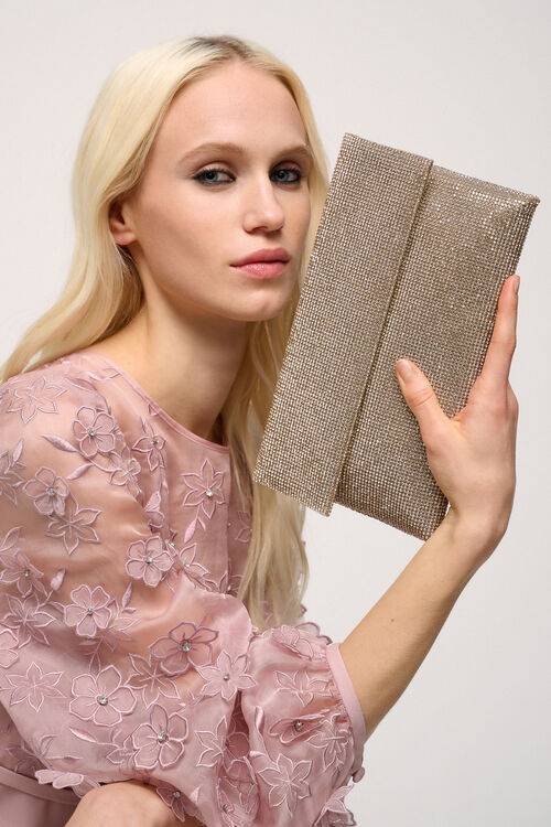 Luisa Spagnoli Imma - Pochette in strass Prezzo basso