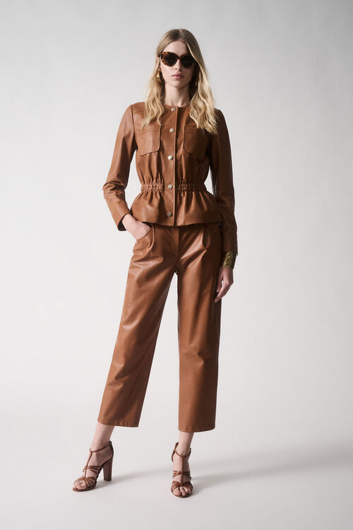 Luisa Spagnoli Azione - Pantaloni in pelle Offerta San Valentino
