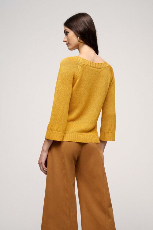 Luisa Spagnoli Confettura - Pullover collo a barca Vendita calda