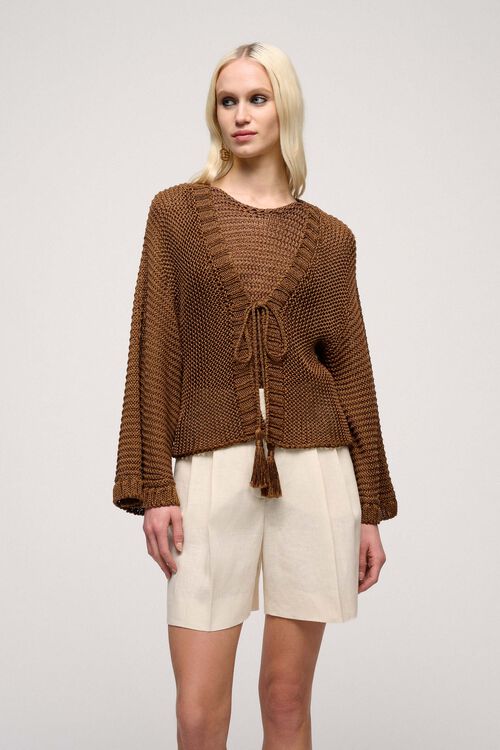 Luisa Spagnoli Collante - Cardigan cropped Offerta migliore
