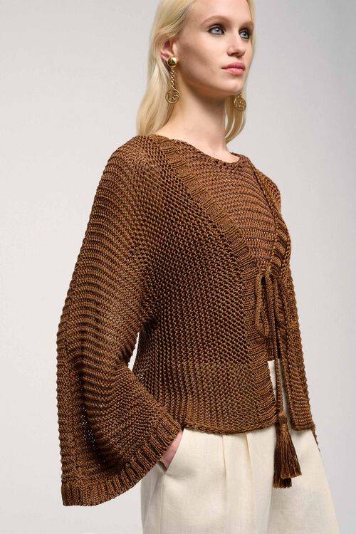 Luisa Spagnoli Collante - Cardigan cropped Offerta migliore