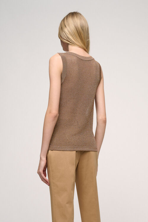 Luisa Spagnoli Cupo - Top in viscosa mesh Offerte esclusive