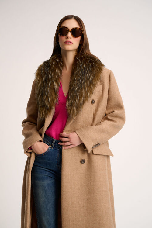 Luisa Spagnoli Redazione - Collo faux fur Saldi