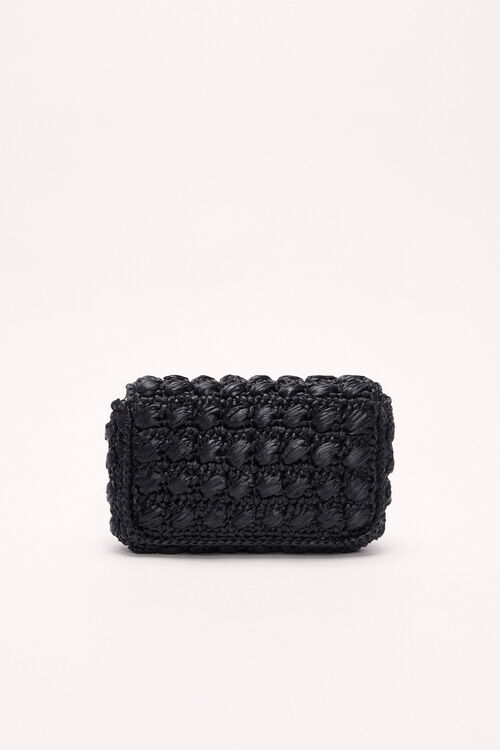 Luisa Spagnoli Ilia - Mini tracolla in rafia Duty-free