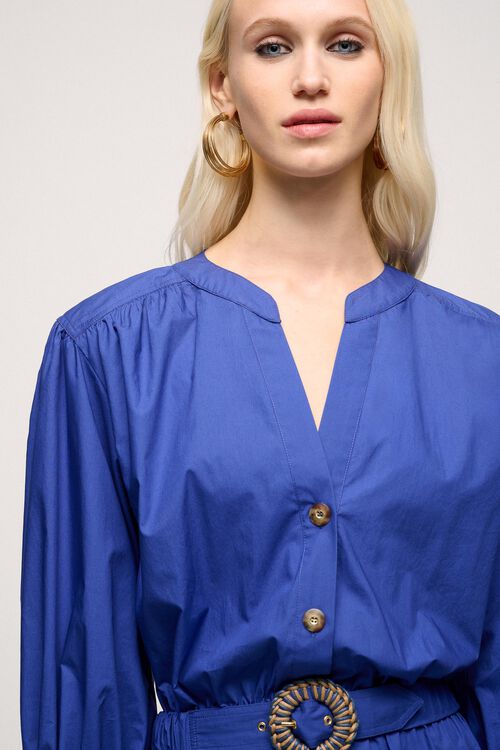 Luisa Spagnoli Pignolo - Chemisier con vita arricciata Spedizione gratuita