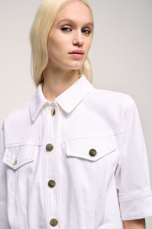 Luisa Spagnoli Visto - Giacca cropped in cotone Limitato a 3 giorni
