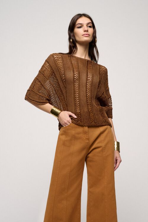 Luisa Spagnoli Cerniera - Top in maglia 50% di sconto per tempo limitato