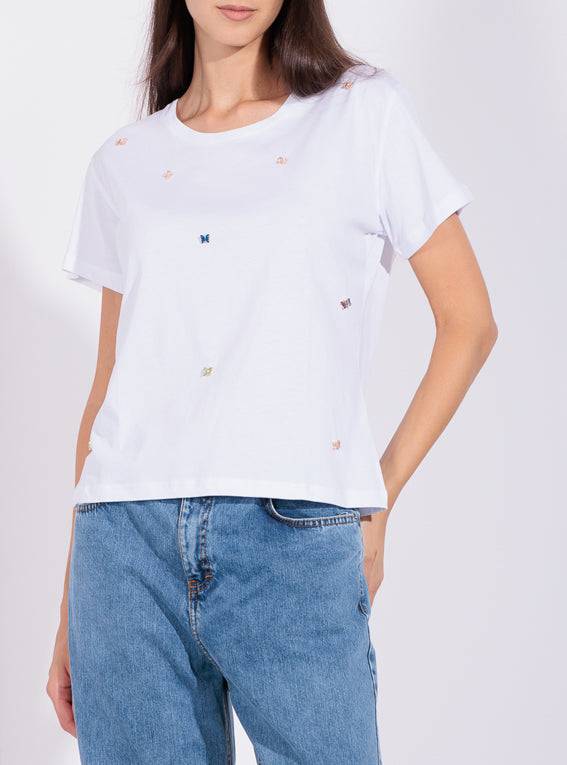 Risskio Sebastian - T-shirt con applicazioni Italia