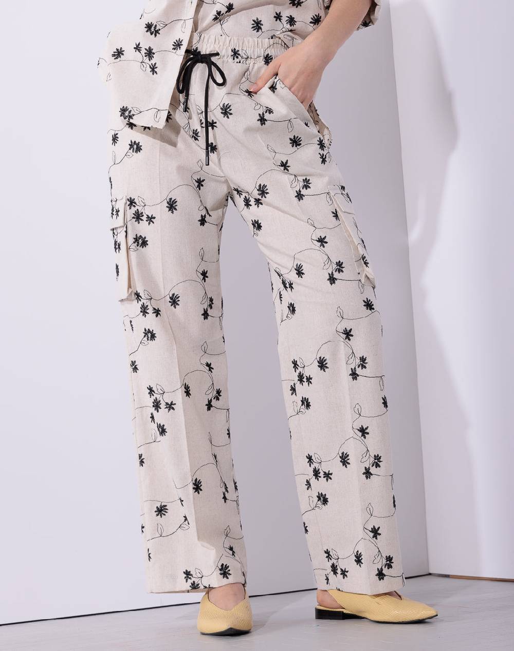 Risskio Anton - Pantalone in misto lino Italy