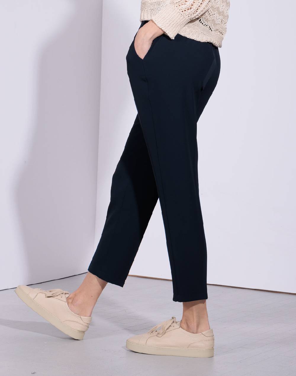 Risskio Anil - Pantalone classico in tessuto easy-iron Trasporto libero internazionale