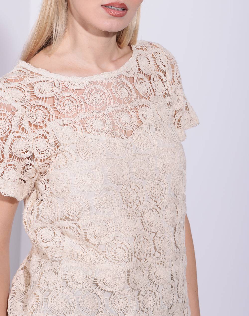 Risskio Bimalia - Top in pizzo crochet Vendita