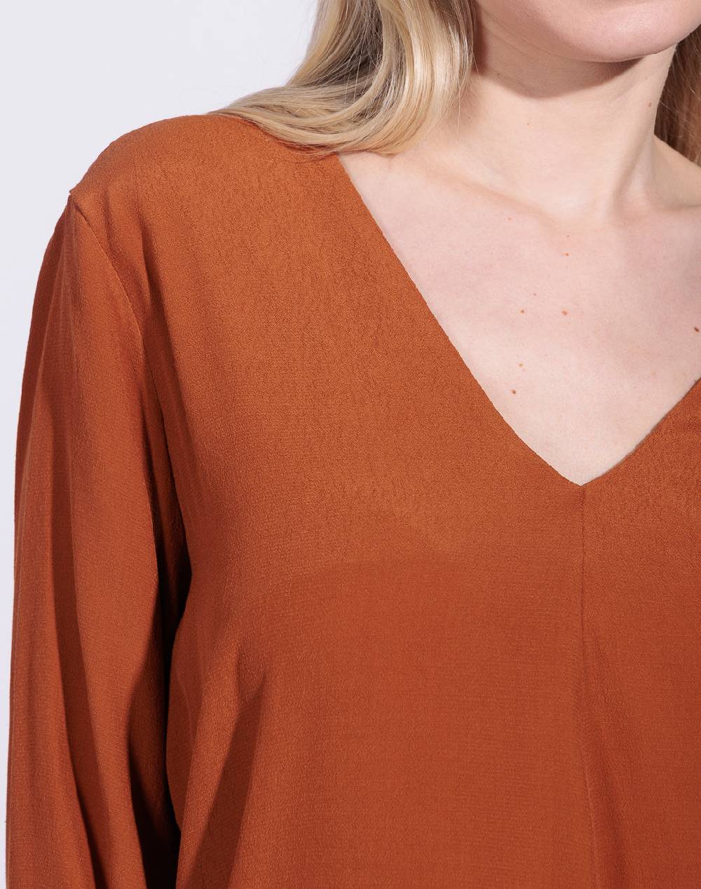 Risskio Issam - Blusa in georgette di viscosa Prezzo Ridotto