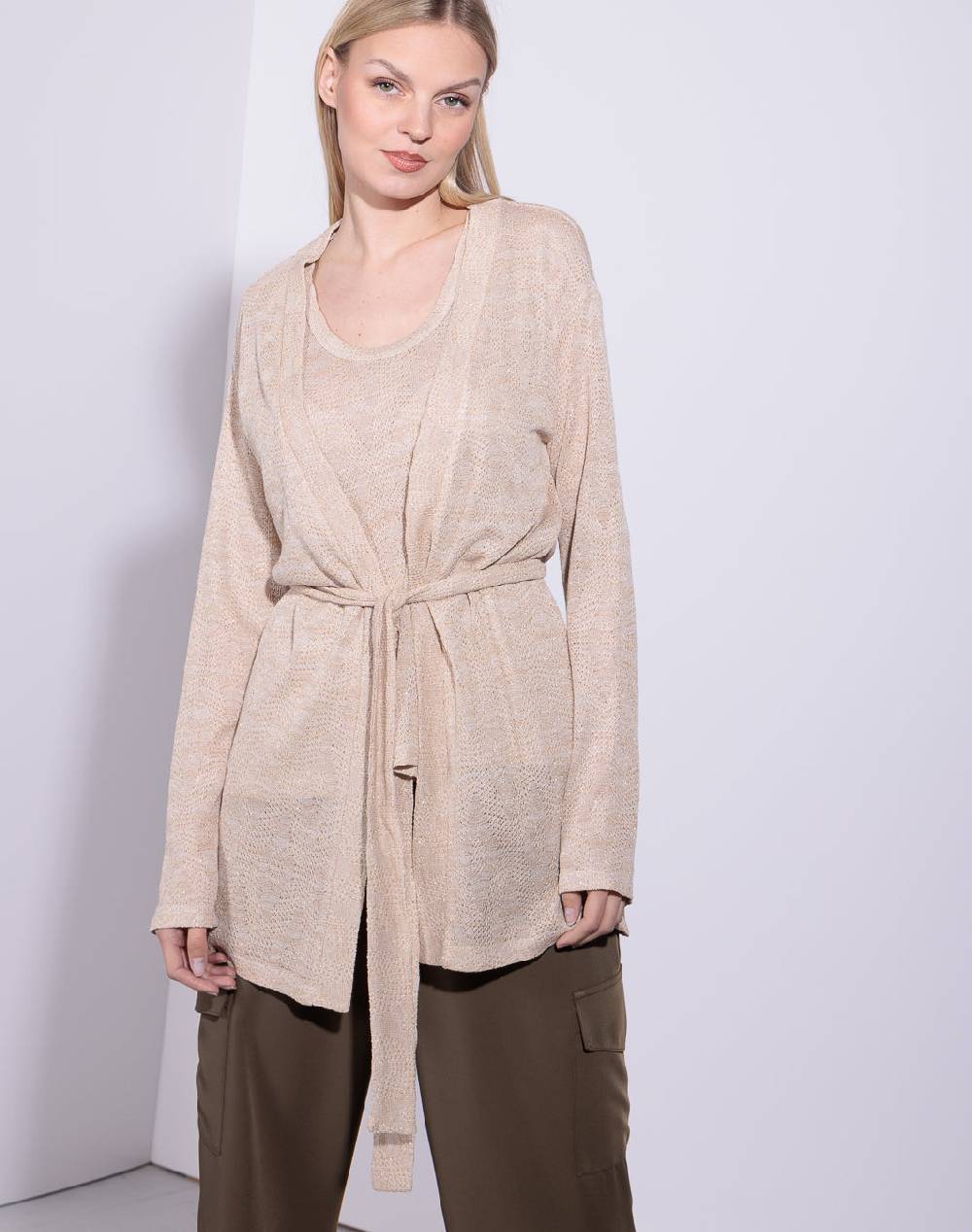 Risskio Idrissa - Cardigan lurex Sottocosto