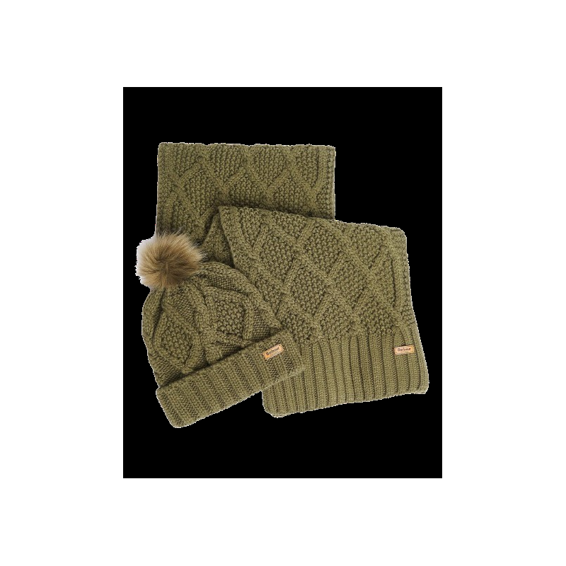 Roberto Fanella barbour set sciarpa+cappello Vendita Economica