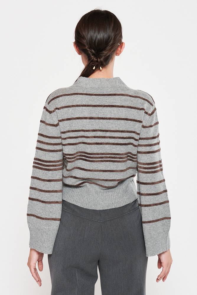 Rrocco Ragni Cardigan a righe Qualità Garantita