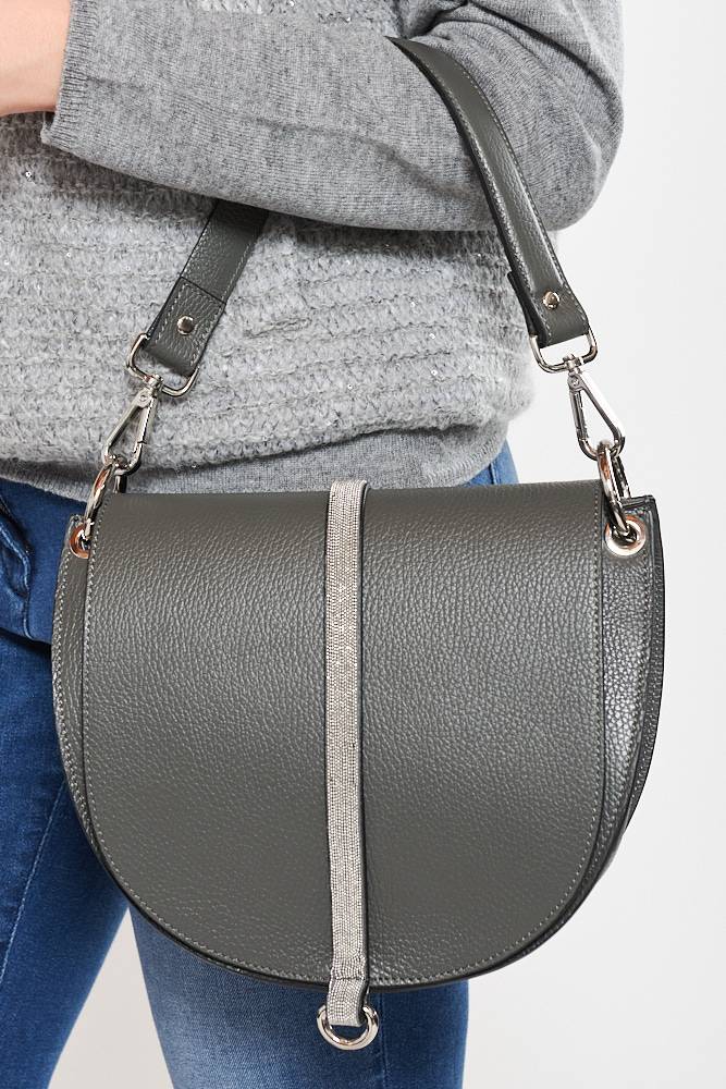 Rrocco Ragni Borsa in pelle con monile Prezzo Ridotto