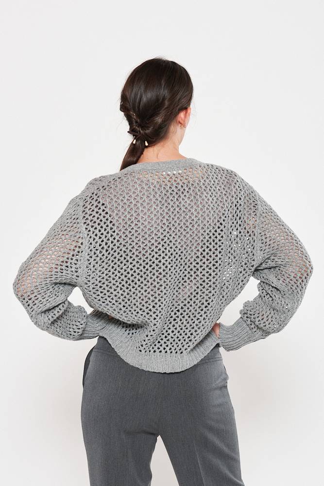 Rrocco Ragni Cardigan a rete Presa