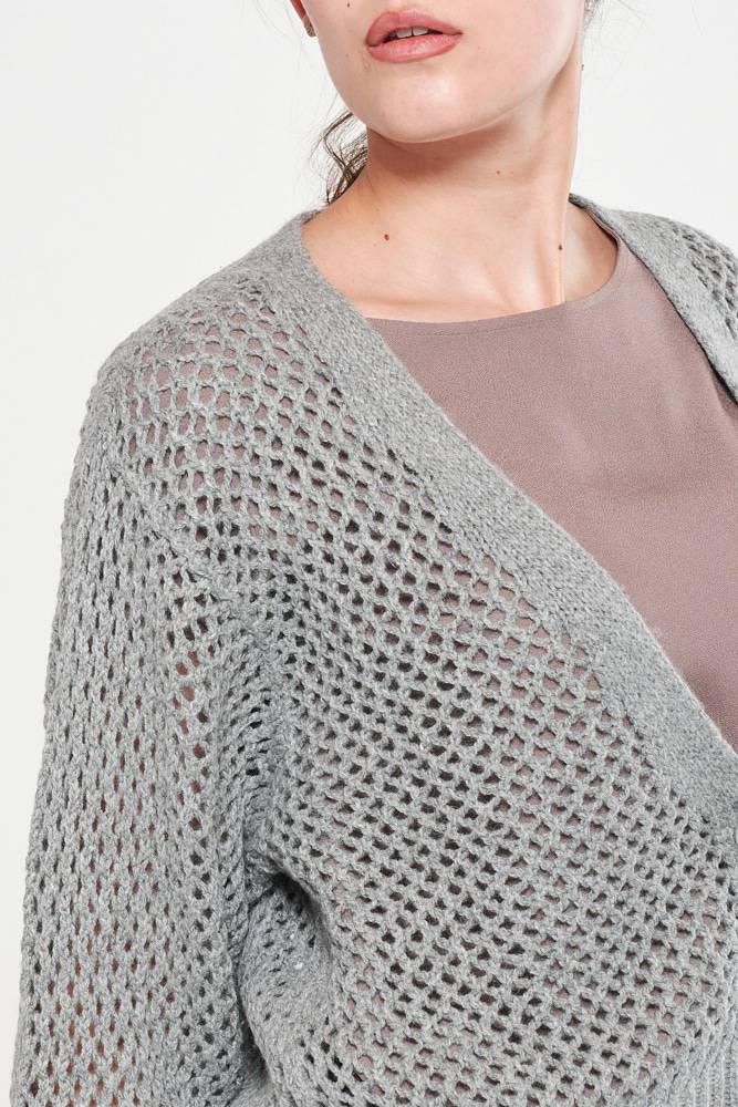 Rrocco Ragni Cardigan a rete Presa