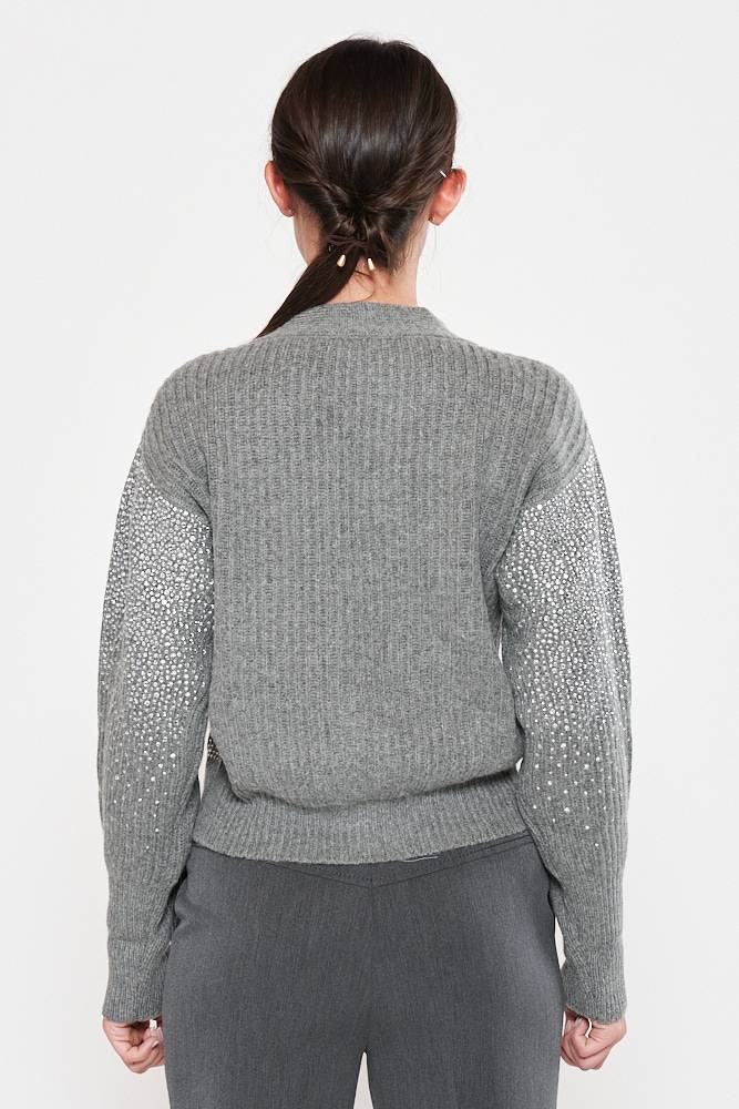 Rrocco Ragni Cardigan con cristalli Offerta speciale