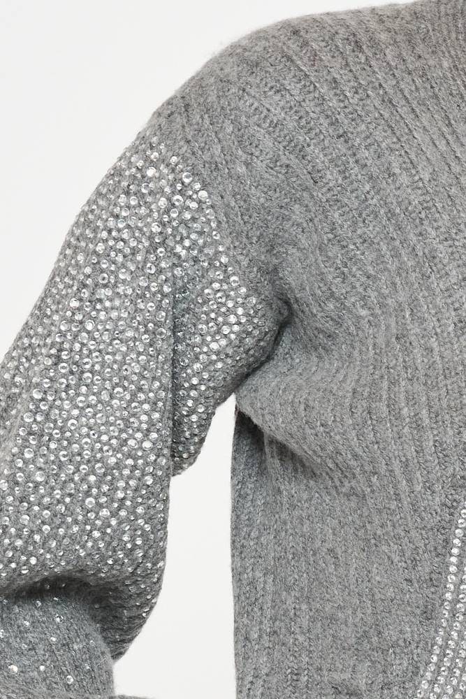 Rrocco Ragni Cardigan con cristalli Offerta speciale