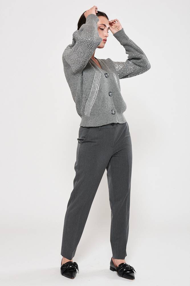 Rrocco Ragni Cardigan con cristalli Offerta speciale