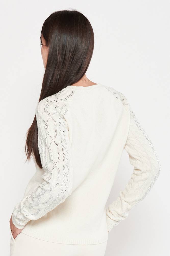 Rrocco Ragni Maglia a girocollo con cristalli Flash Sale
