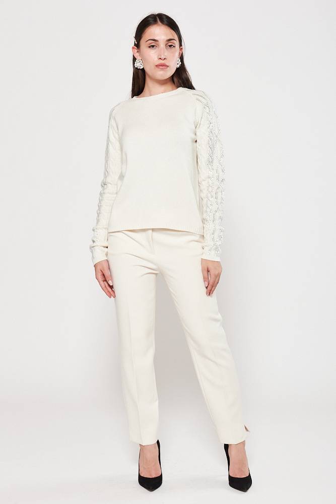 Rrocco Ragni Maglia a girocollo con cristalli Flash Sale