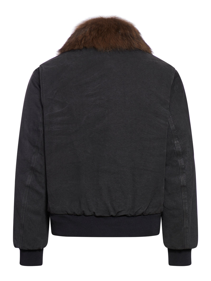 Suitnegozi Blouson in cotone con collo in montone Shopping Online