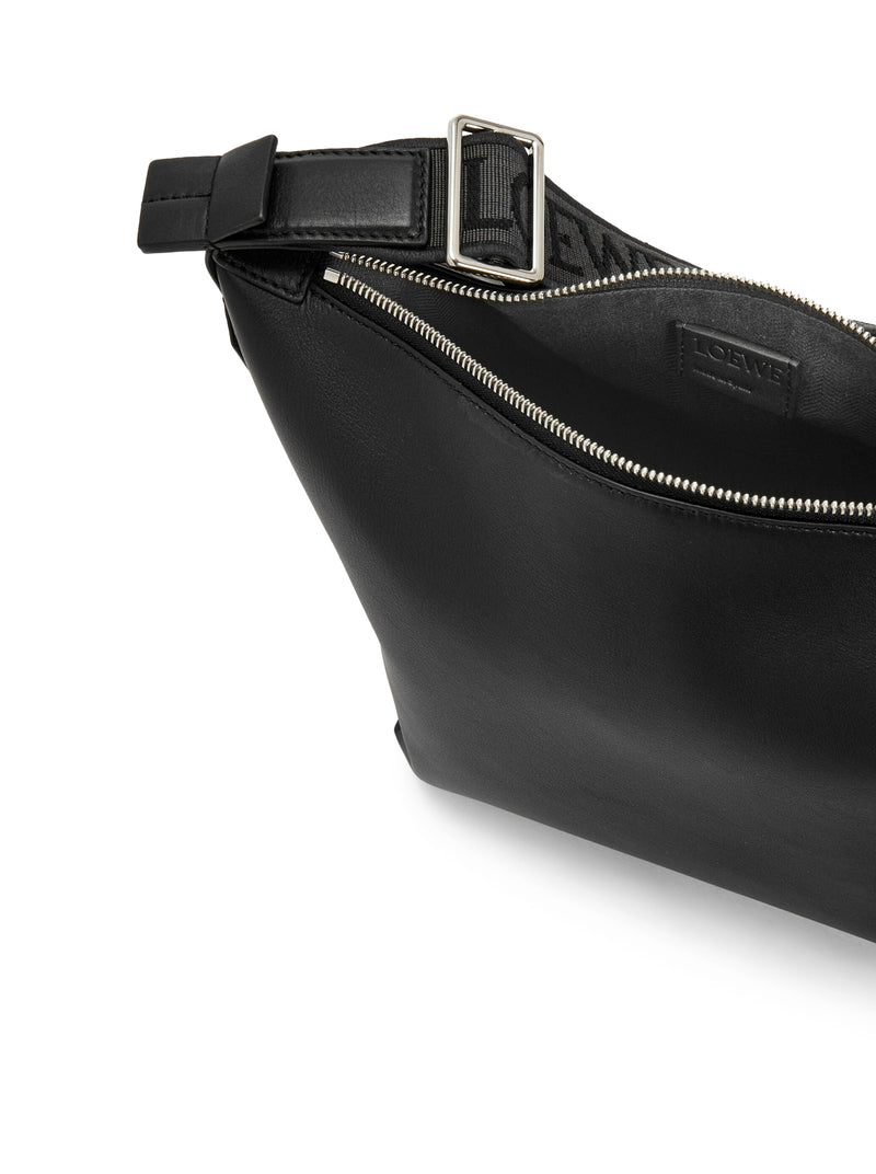 Suitnegozi Borsa Cubi Crossbody piccola in pelle di vitello liscia e jacquard Comprare a buon mercato