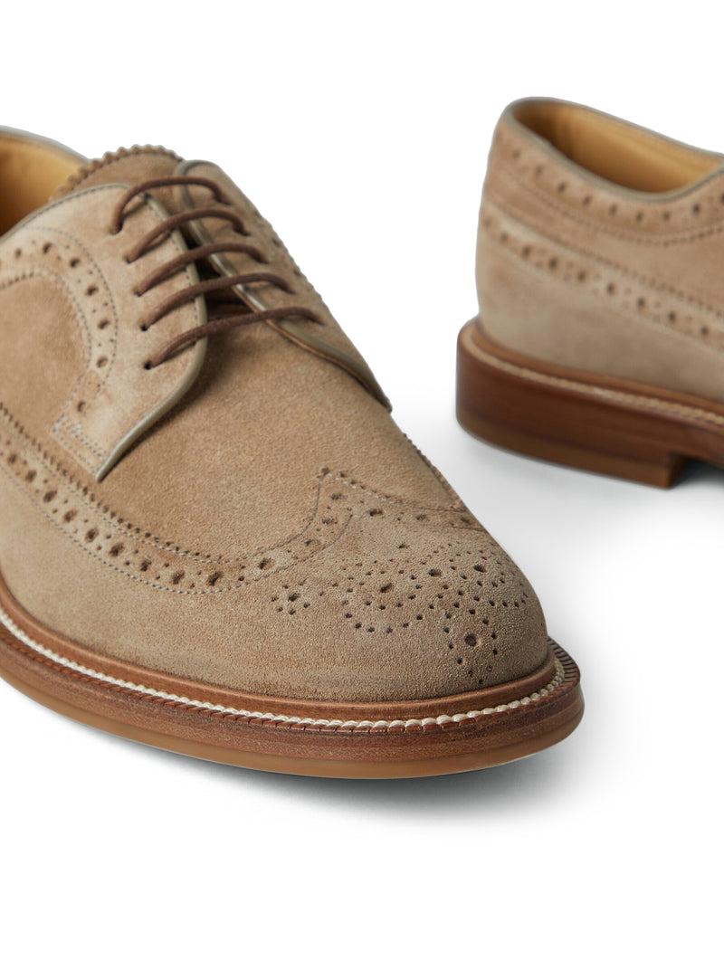 Suitnegozi scarpe in pelle con cuciture decorative Grandi sconti