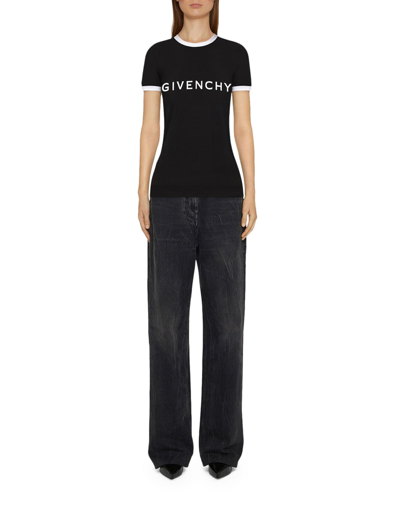 Suitnegozi T-shirt slim GIVENCHY Archetype in cotone Ultimi due giorni