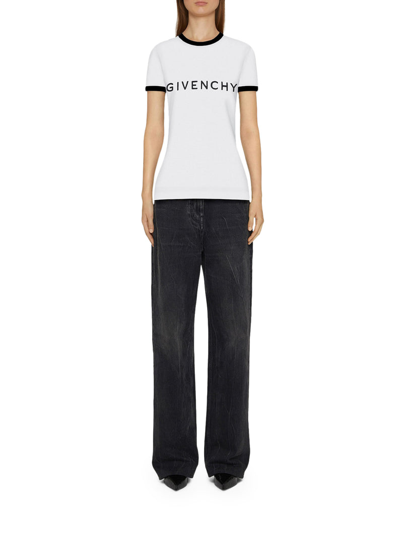 Suitnegozi T-shirt slim GIVENCHY Archetype in cotone Ultimo giorno