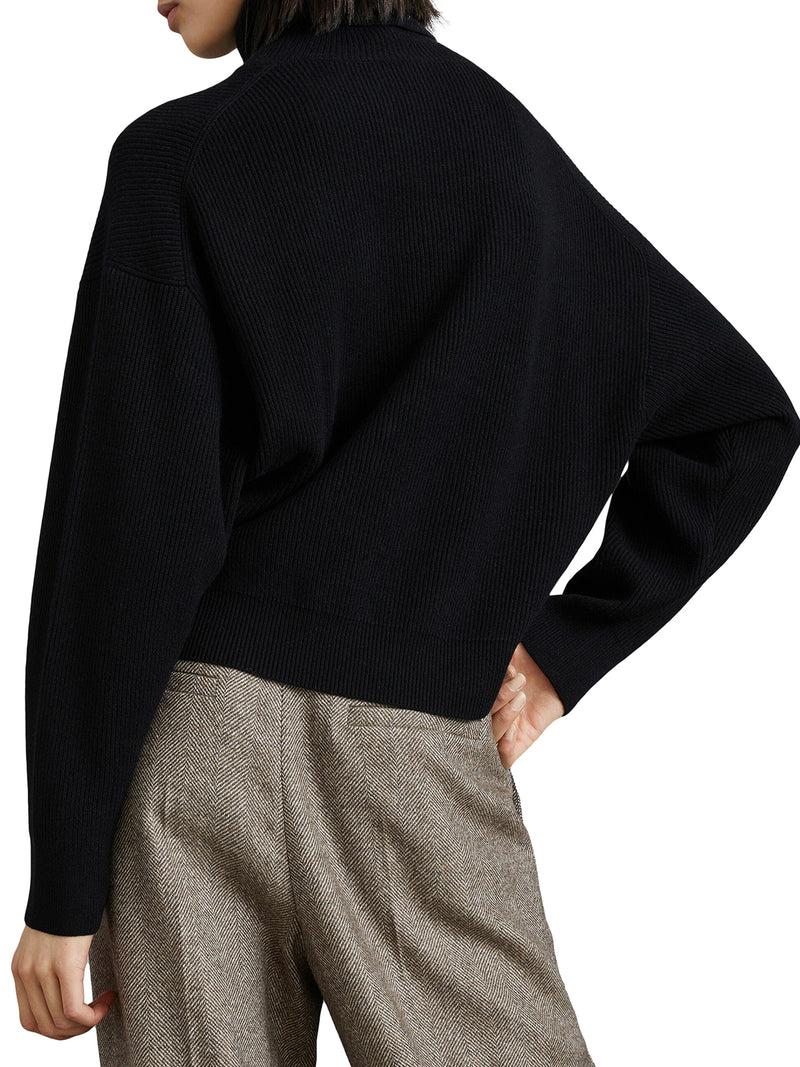 Suitnegozi maglione a coste con collo alto Fino al 50% di sconto