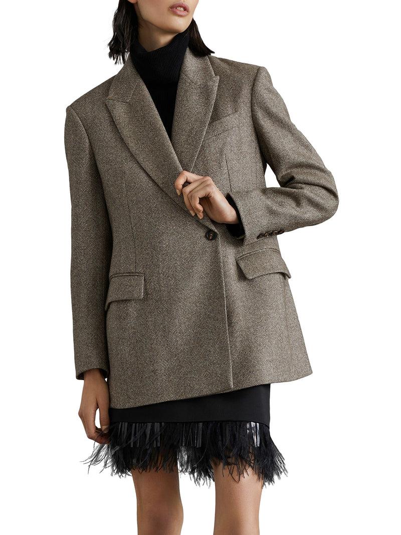 Suitnegozi Blazer doppiopetto a spina di pesce Fino al 65% di sconto