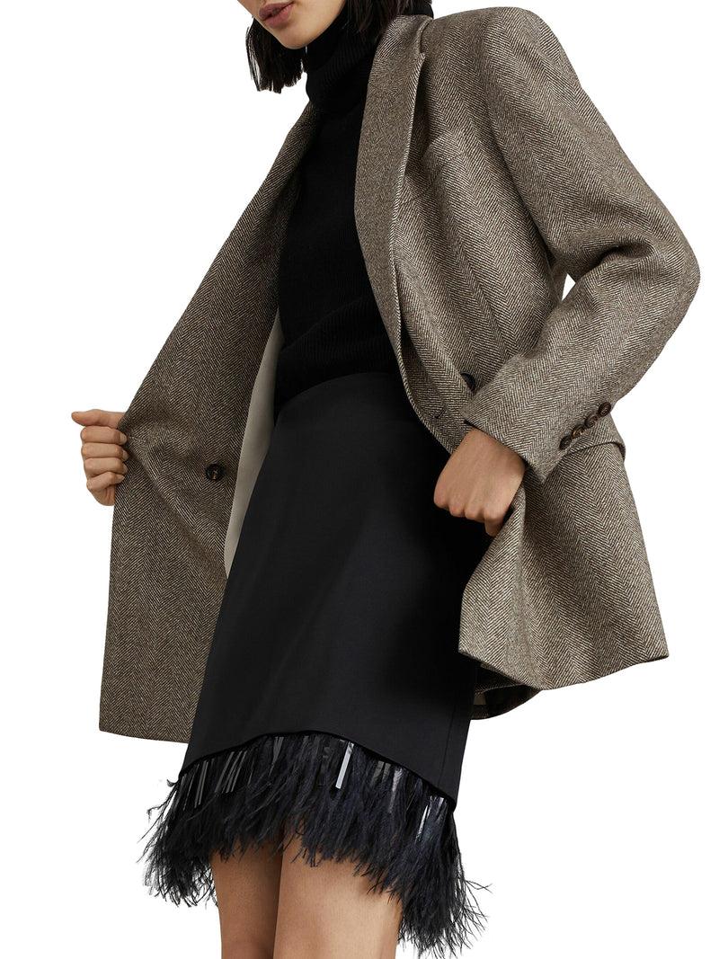 Suitnegozi Blazer doppiopetto a spina di pesce Fino al 65% di sconto