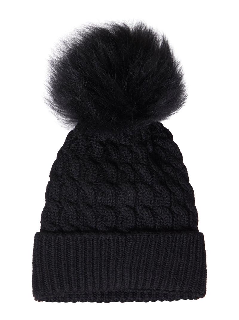 Suitnegozi Cappello in lana con pon pon Presa