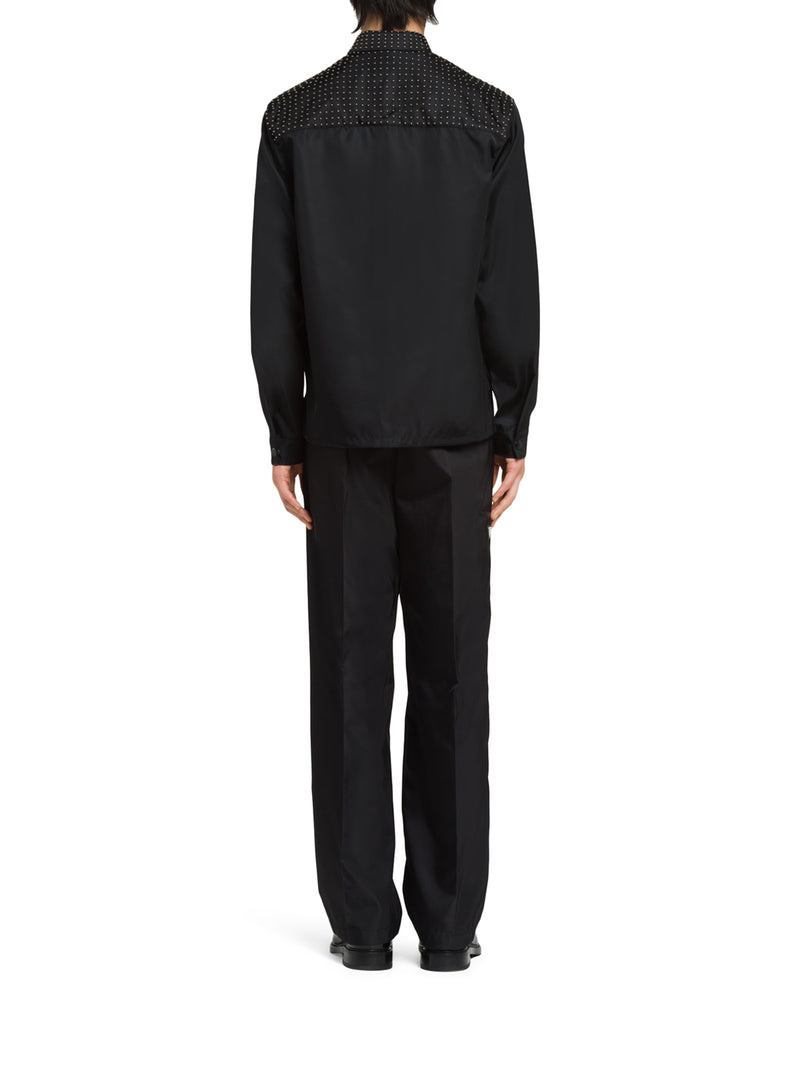 Suitnegozi Camicia in Re-Nylon con borchie Saldi Di Fabbrica