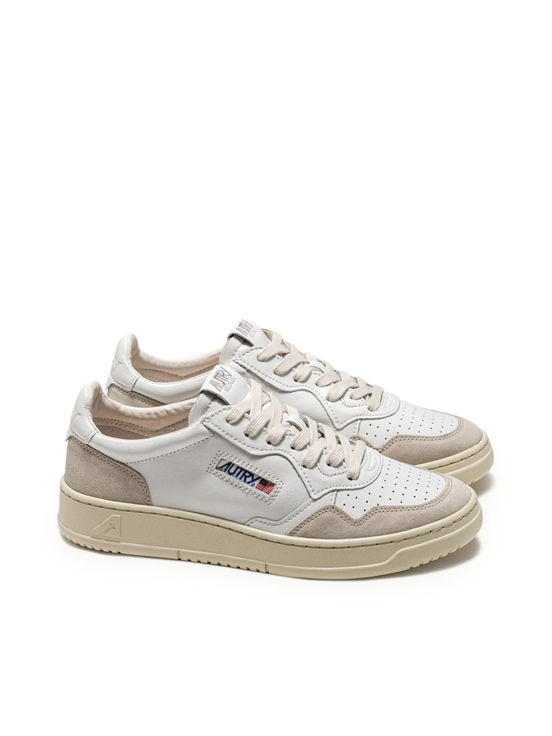 Suitnegozi SNEAKERS MEDALIST LOW IN PELLE E SUEDE BIANCO Soddisfazione Garantita