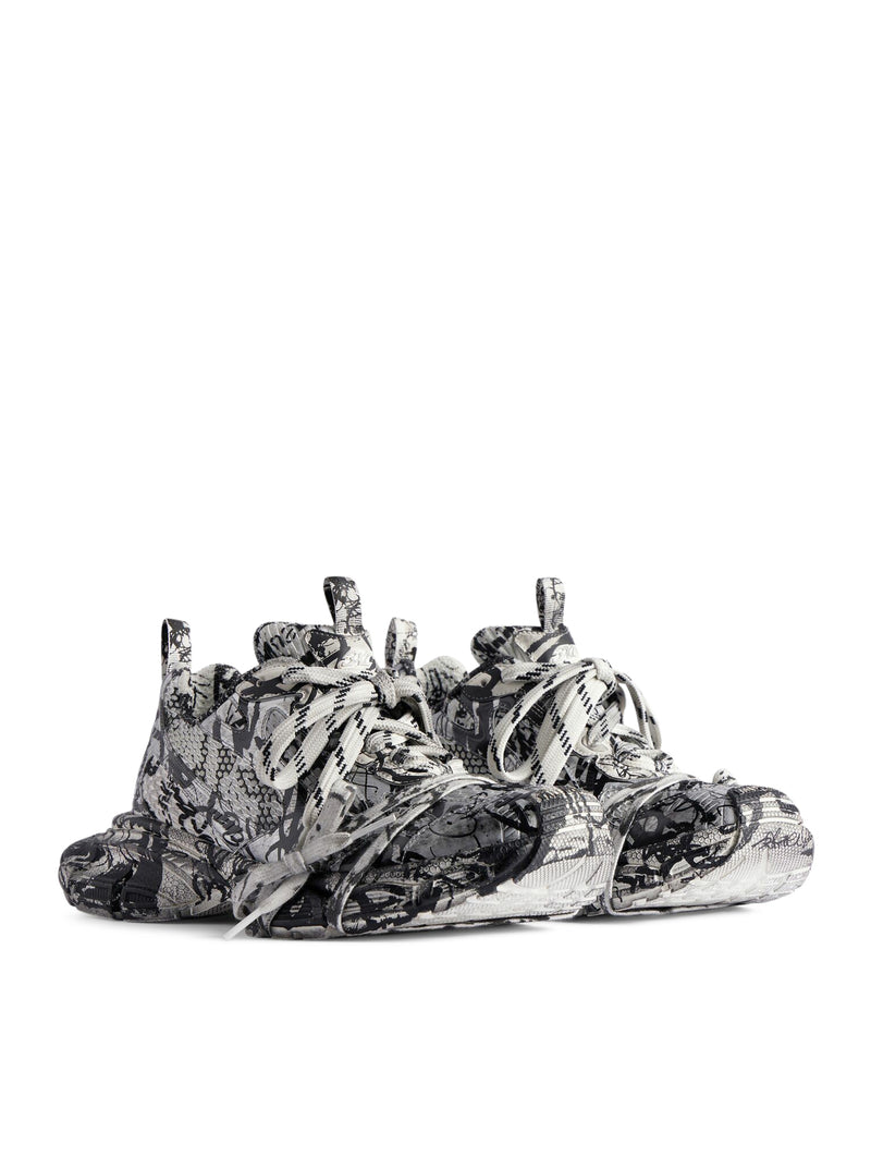 Suitnegozi SNEAKER 3XL EXTREME GRAFFITI DA UOMO IN BIANCO/NERO Convenienza