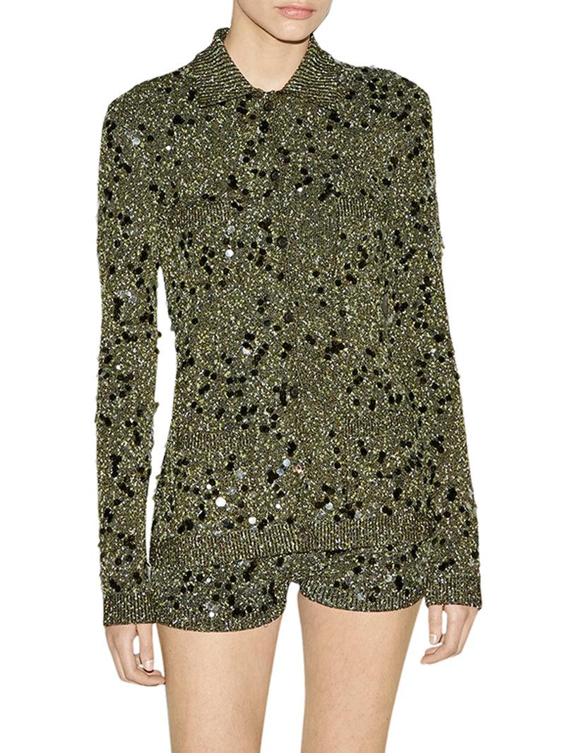 Suitnegozi CARDIGAN POLO IN MISTO VISCOSA E TWEED Offerta per la Festa della Mamma