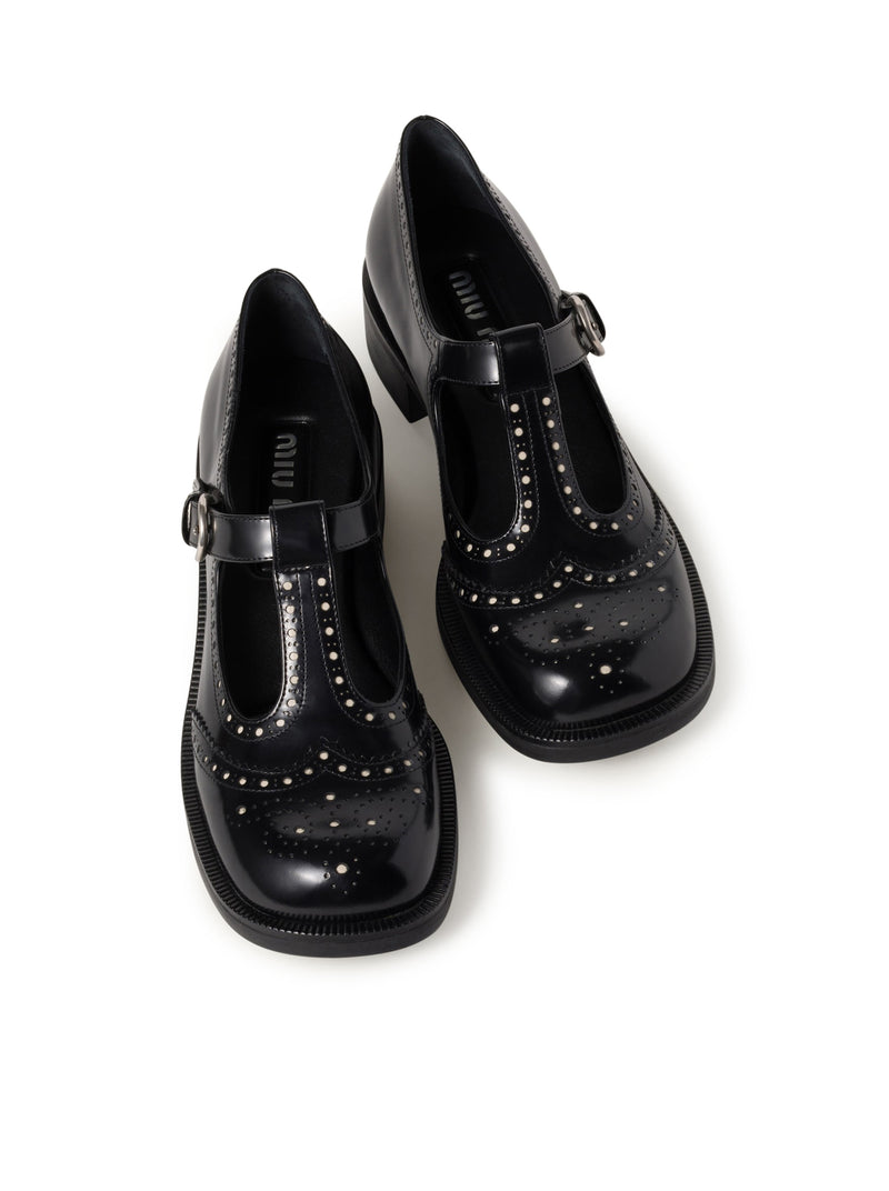 Suitnegozi Scarpe Brogue in pelle spazzolata Sostegno trimestrale