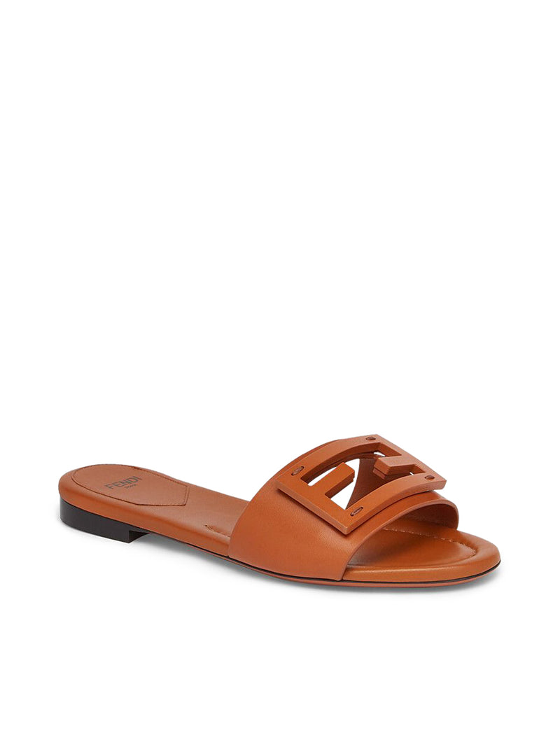 Suitnegozi Slide in pelle marrone Qualità Garantita