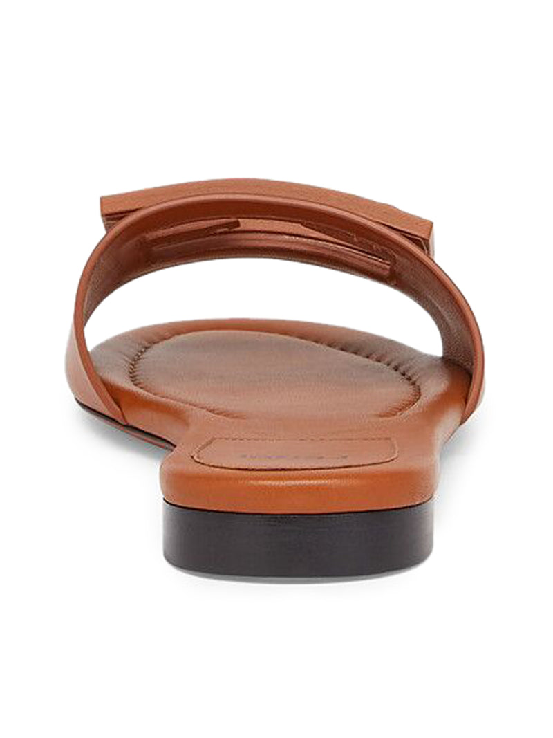 Suitnegozi Slide in pelle marrone Qualità Garantita