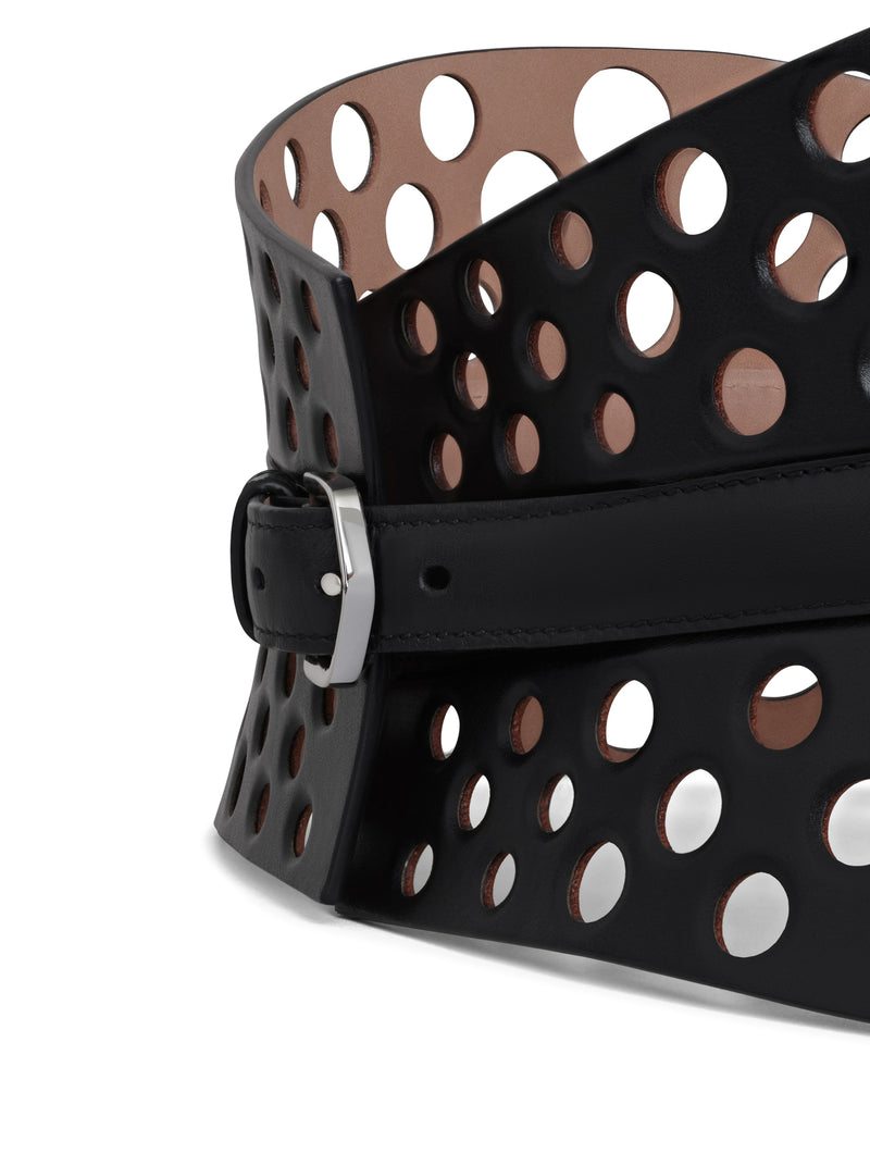 Suitnegozi CINTURA NEO BUSTIER IN PELLE DI VITELLO TRAFORATA In Vendita