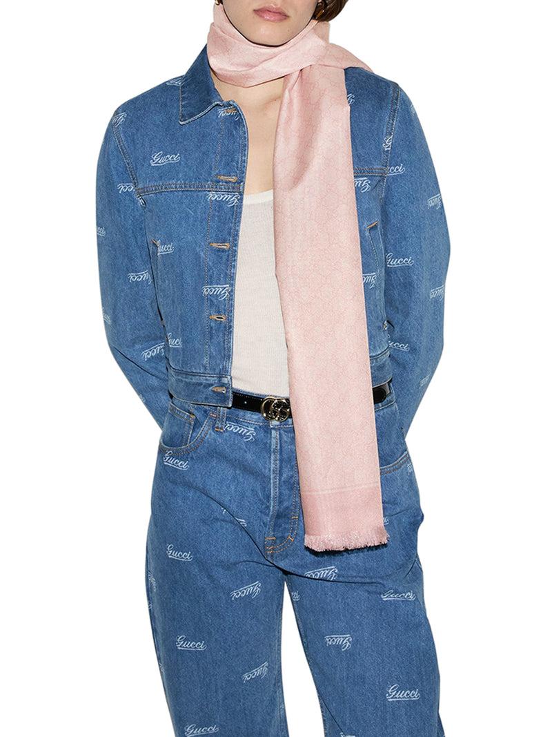 Suitnegozi SCIALLE IN JACQUARD DI COTONE SETA GG Vendita Calda