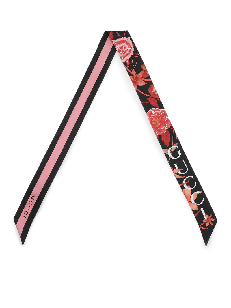 Suitnegozi FIOCCO AL COLLO IN SETA STAMPA FLOREALE GUCCI