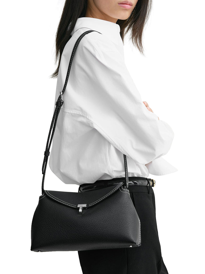 Suitnegozi T-Lock clutch black grain Vendite stagionali