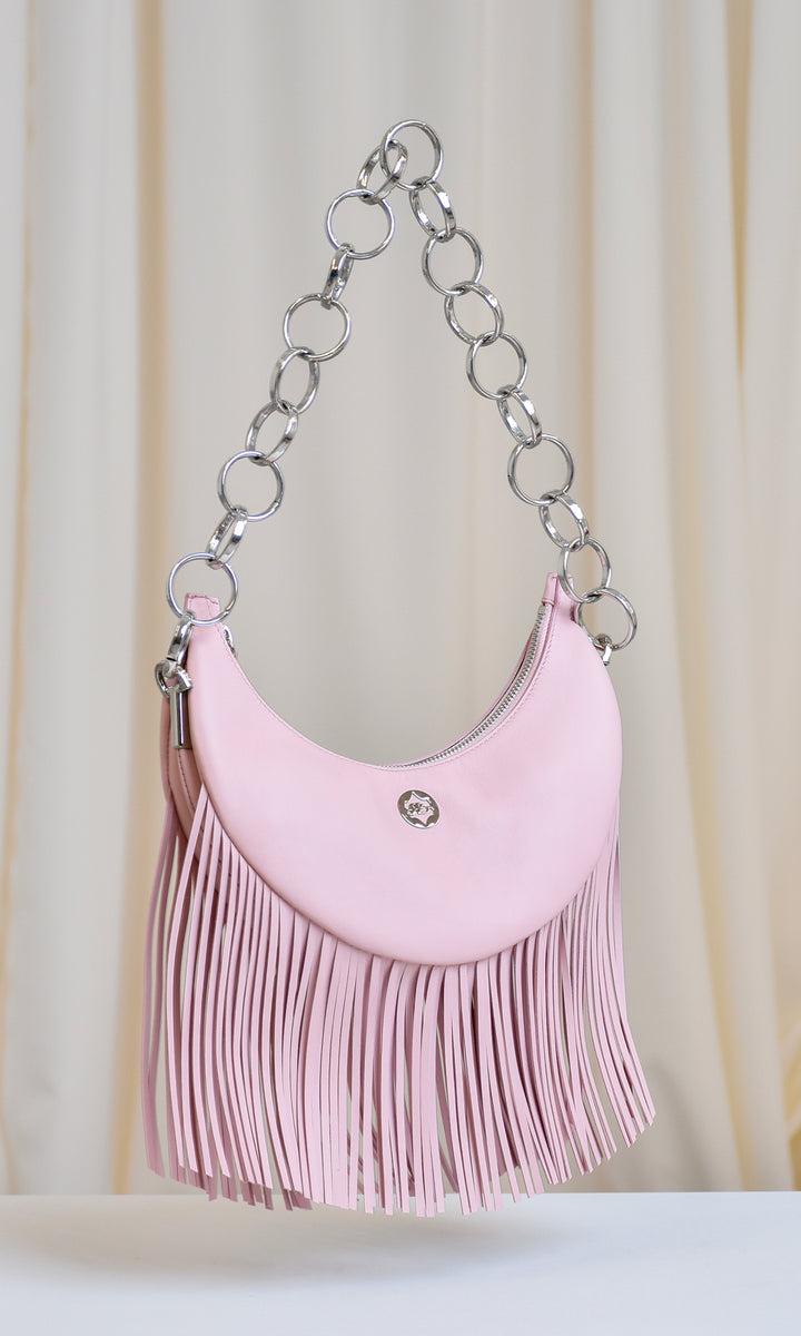 Sara Battaglia Banana Shoulder Bag Fringed Convenienza