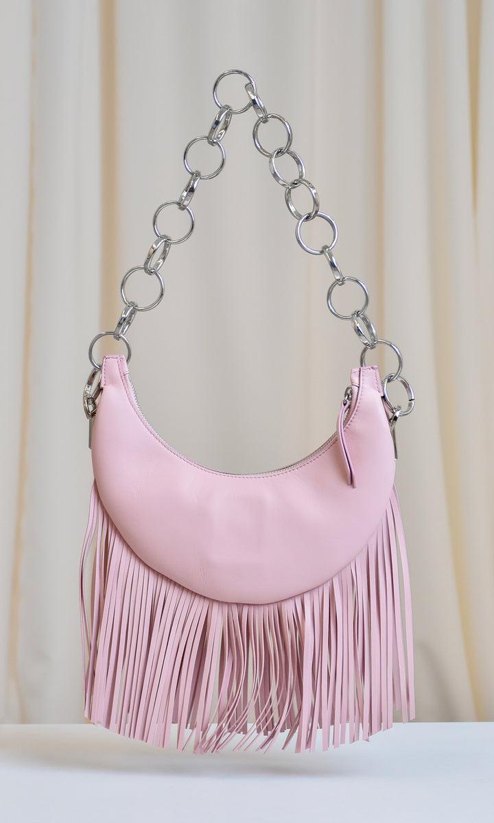 Sara Battaglia Banana Shoulder Bag Fringed Convenienza